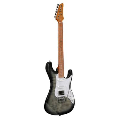 Ibanez AZ22S1F Standard 6-String Right-Handed Electric Guitar with Roasted Maple Neck and Jatoba Fretboard (Transparent Black Sunburst) image 3