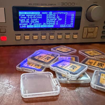 Akai S3000XL MIDI Stereo Digital Sampler w 32MB RAM, New ZuluSCSI w USB-C, 10x 16GB SD cards, Analog & Digital synth/drum libraries, Brand New LCD Display, New Universal PSU, - CLEAN (1996) image 5