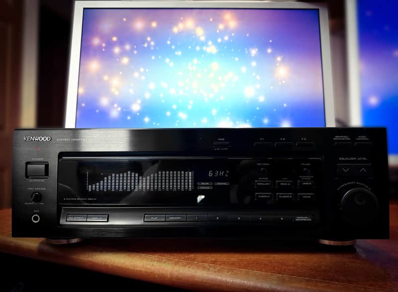 Kenwood GE-7030 1991 Black Vintage Stereo Digital Equalizer image 1