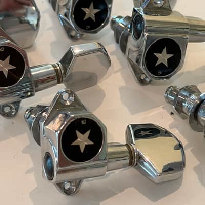 Gotoh Greco Ibanez Star Tuners 3x3 1970s 1980s Chrome image 2