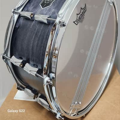 Noble & Cooley *Pre-Order* Horizon 6.5x14" Maple/Mahogany Hybrid Snare Drum in Blackwash Satin & Chrome Hardware | Made in the USA | Authorized Dealer image 8