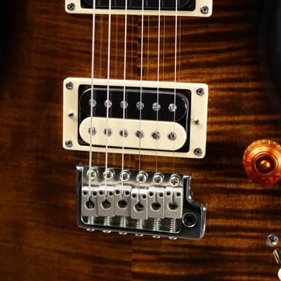 PRS SE Custom 24 Electric Guitar - Black Gold with Gig Bag - Used image 11