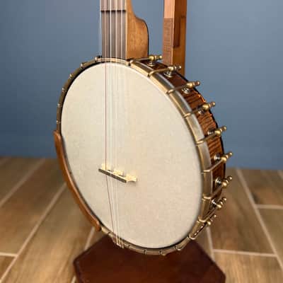 Ode Fretless Walnut Magician Nylon 5-String Openback Banjo 12" image 7