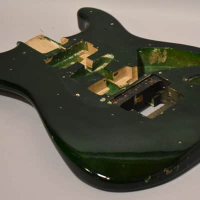 Unbranded S-Style Guitar Body HSH Floyd Rose Translucent Green image 4