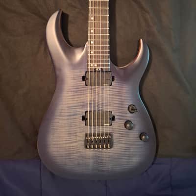 Harley Benton Amarok-BT BKBL Flame Burst 27-Inch 6-String Baritone (DISCONTINUED) image 2