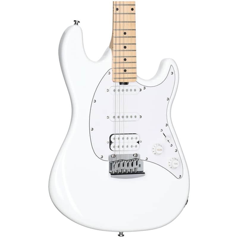 Sterling Intro Series Cutlass HSS Electric Guitar, Canvas White image 1
