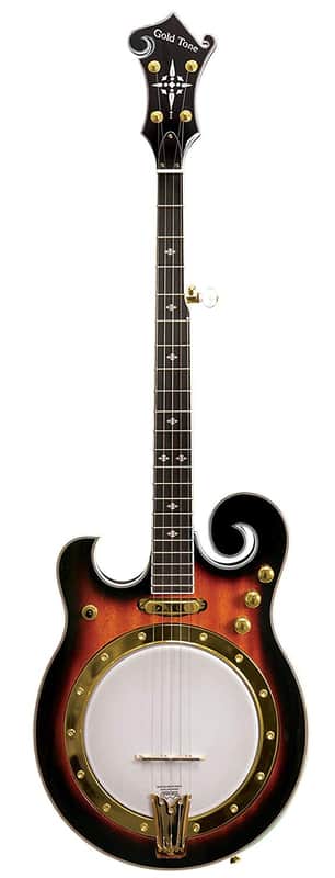 Gold Tone EBM-5/L Solid Body Maple Top & Neck F-Style 5-String Electric Banjo For Left Handed Players image 1