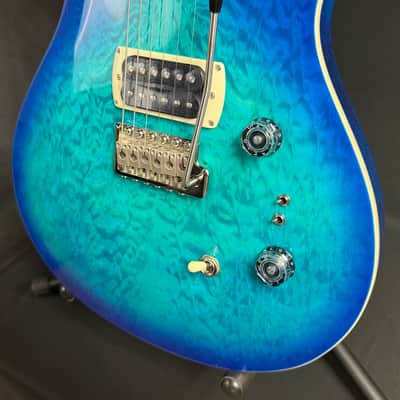 PRS SE Custom 24-08 Quilt Top Electric Guitar Lake Blue w/ Gig Bag image 8
