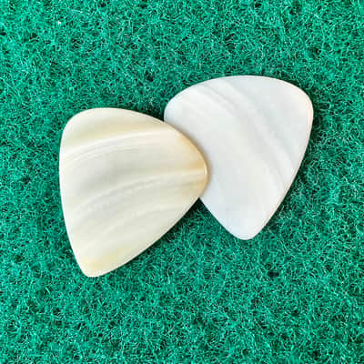 Two seashell guitar picks-1.3mm, classic profile… by BeachSidePicks image 1
