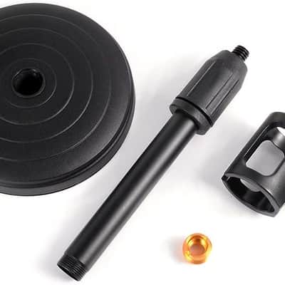 Desktop Microphone Stand,Heavy Duty Table Desk Microphone Stand with Non-Slip Metal Base, 3/8" and 5/8" Adapter Adjustable Height for Blue Yeti Snowball Spark & Other Microphone image 3