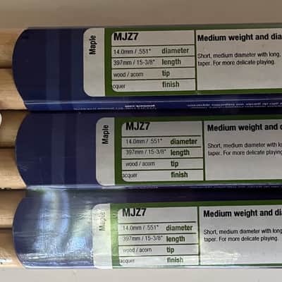 Promark Drum Sticks, 6 pairs MJZ-7 Jazz Cafe 2015 - 2024 - natural maple imagen 2