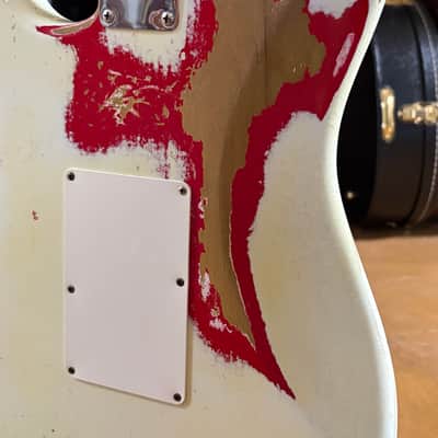 2015 Fender Custom Shop Limited Edition White Lightning ’60s Strat Heavy Relic HSS Floyd Rose – COA/OHSC image 14