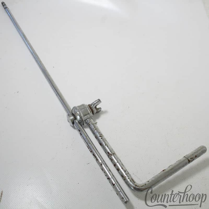 *Premier Cymbal L-Arm Ratchet Vintage 60s Chrome 3/8" Elite UK Bass Drum Mount* image 1
