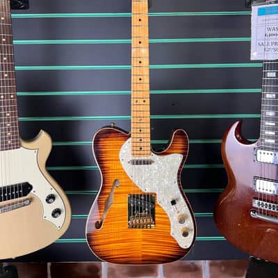 Fender Select Telecaster Thinline 2013 Violin Burst Semi-Hollow Electric Guitar image 2