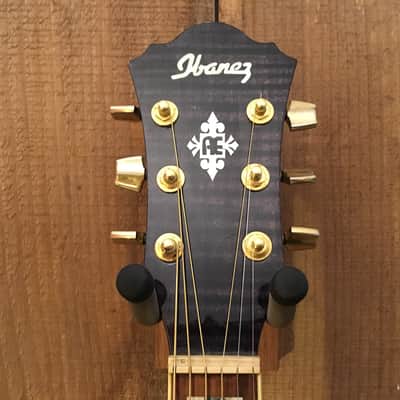 Ibanez AEF30E Cutaway Acoustic Electric Guitar Trans Flame Black image 3