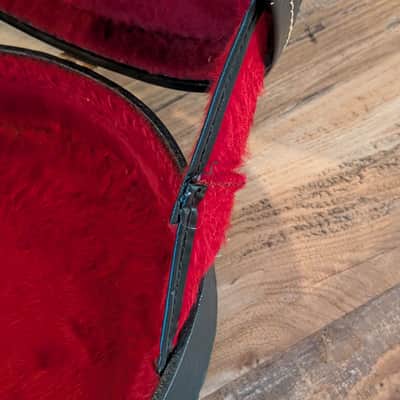 Hamer Hard Shell Guitar Case Sunburst Special 70s Thru Early 80s Black Red image 13