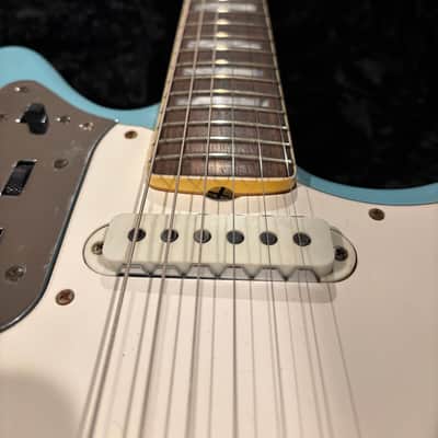 Fender Custom Shop 1966 Jaguar Journeyman Relic, Aged Daphne Blue, w/Painted Headcap and Lollars HSC 2020 image 13