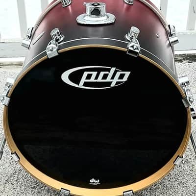 PDP PACIFIC FS 4 PC SHELL PACK W/ 22", 12", 14" & 16" CUSTOM FT Black Cherry Fade/Chrome-HEAR ON YOUTUBE image 8