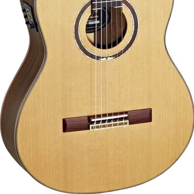 Ortega Guitars RCE159MN Feel Series Medium Neck Acoustic Electric Nylon 6-String Guitar w/ Free Bag, Solid North American Cedar Top and Walnut Body, Natural Gloss Finish image 1