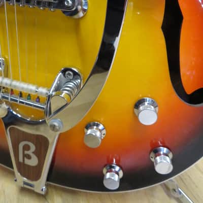 Burns Baldwin arch top 1968 - cherry sunburst image 5