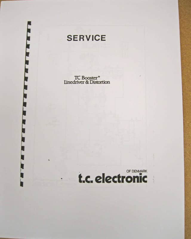 TC Electronic Booster Line Driver Service Manual image 1