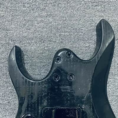 Black Guitar Body with 6 Screw Tremolo Route image 4