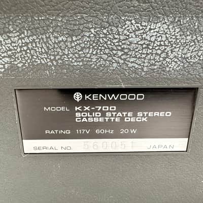 Kenwood Cassette Deck KX-700 Dolbyized Cassette Deck image 9
