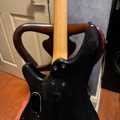 Ibanez  soundgear bass guitar emg pickups. translucent charcoal image 10