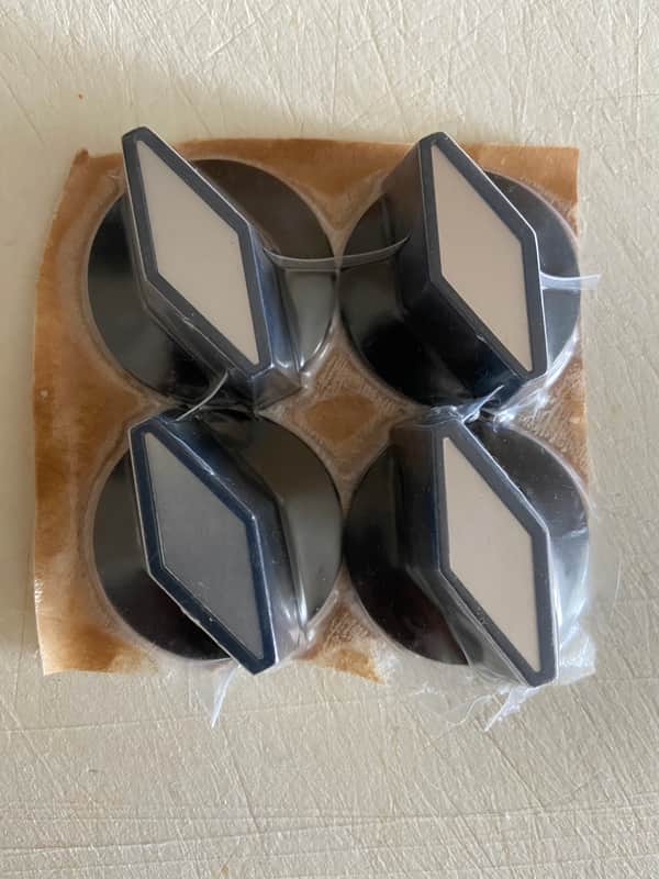 Rogan Oven knobs 2020 Black with silver inserts image 1