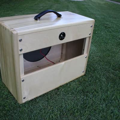 B Custom cabs 1x12  Custom Guitar Speaker Cab Solid Poplar Natural Finish image 4