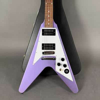 Kirk Hammett Signature Flying V Purple inkl. original Hardshell Case image 2