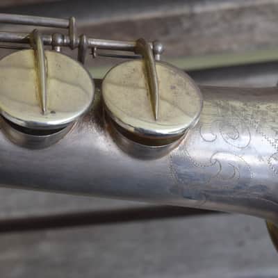 Buescher True Tone Soprano 1924 Silver Plated Sax Bild 15