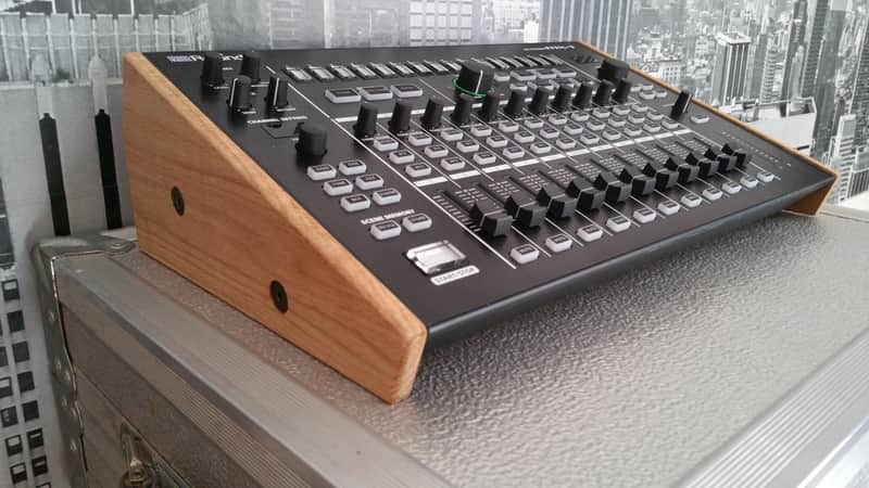 Roland AIRA MX-1 Mix Performer Solid Oak Stand from Synths And Wood image 1
