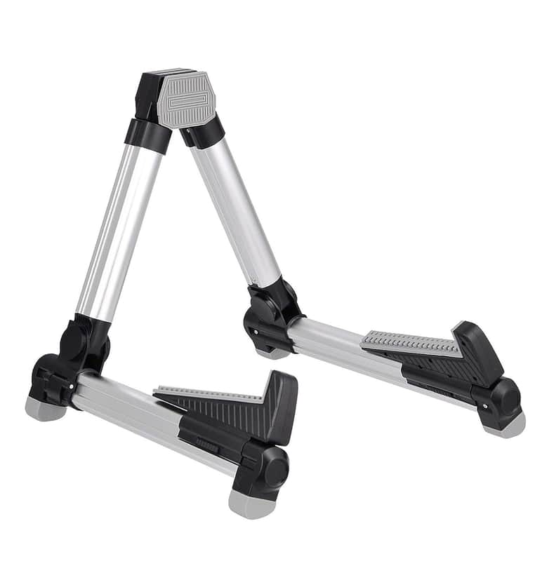 5 Core Guitar Stand Adjustable A Frame Shape w Rubber Pad Arms Supports Acoustic Electric Bass image 1