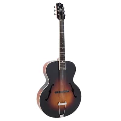 The Loar LH-600-VS Hand-Carved Archtop Acoustic Guitar, Vintage Sunburst Finish image 1