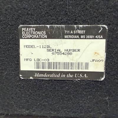 Peavey 112DL 12" 2-Way Passive PA Speaker Cabinets - Pair - USA Made 2000's image 7