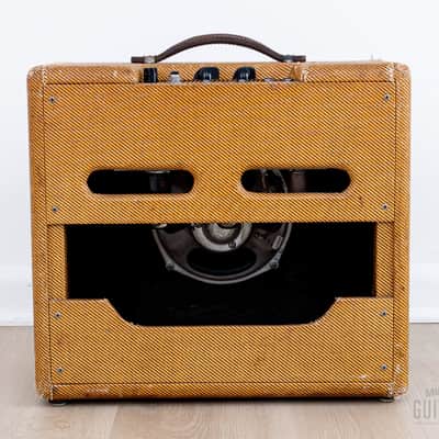 1955 Fender Princeton Tweed Vintage Tube Amp Narrow Panel Big Box 5F2 Circuit w/ Jensen image 8