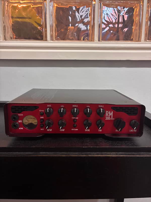 Ashdown RM-300 EVO II Rootmaster 300-Watt Bass Amp Head 2020 - Red image 1