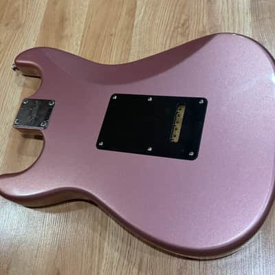 Squier Affinity Series 2024 Burgundy Mist Body - Upgraded Trem Block and Saddles image 7