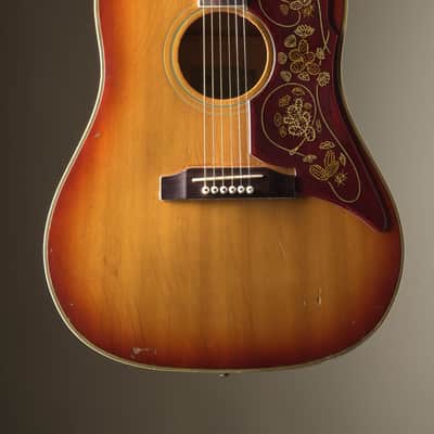 Epiphone (1965) FT-110 Frontier Acoustic Guitar - Sunburst, incl. HSC image 1