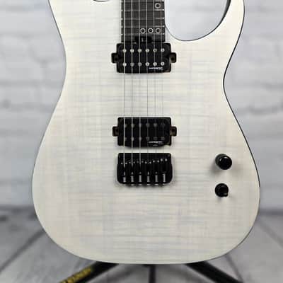 Schecter KM-6 Mk-III Legacy Keith Merrow 6 String Electric Guitar Transparent White Satin image 2