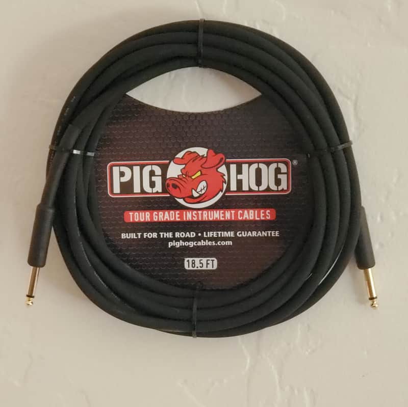 Pig Hog PH186 Black 18.5' Instrument cable image 1