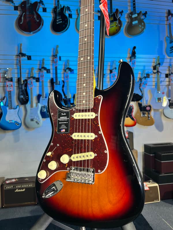 Fender American Professional II / Am Pro II Stratocaster Left-handed - 3 Color Sunburst Rosewood Board Get Plek'd Free! 362 image 1