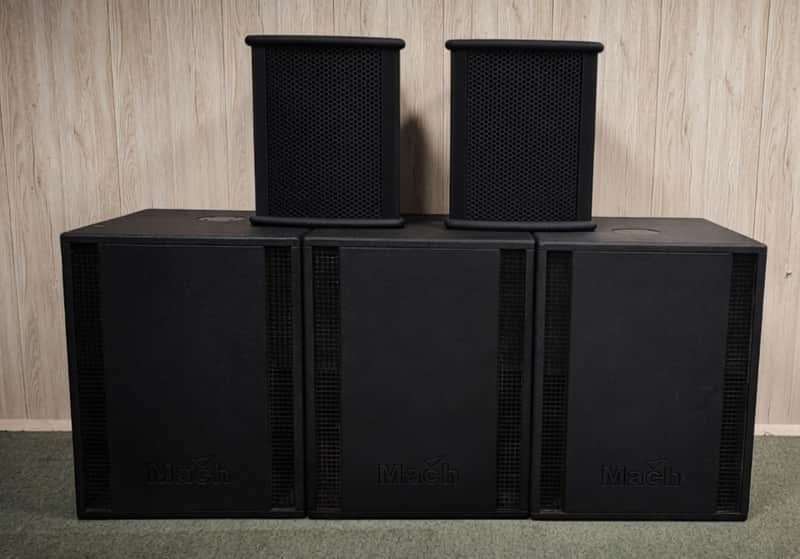 Mach Audio System Bundle - (2) M72i Top Speakers & (3) M151i Subwoofers - Made in Denmark image 1