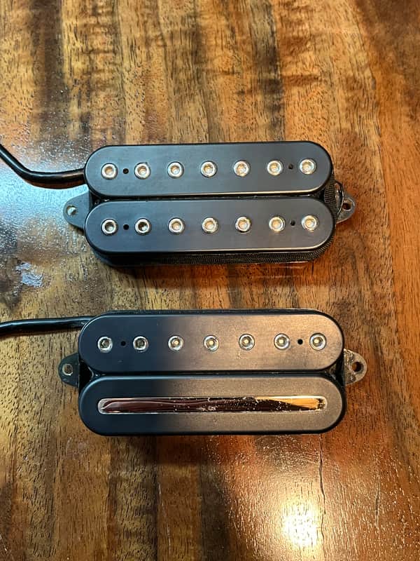 DiMarzio DP707BK/DP708BK Liquifire/Crunch Lab 7-String Humbucker Set 2010s - Black image 1