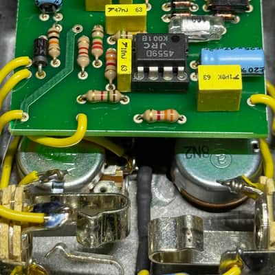 Paul Cochrane Timmy Overdrive V1, Green PCB+ internal switches. image 14