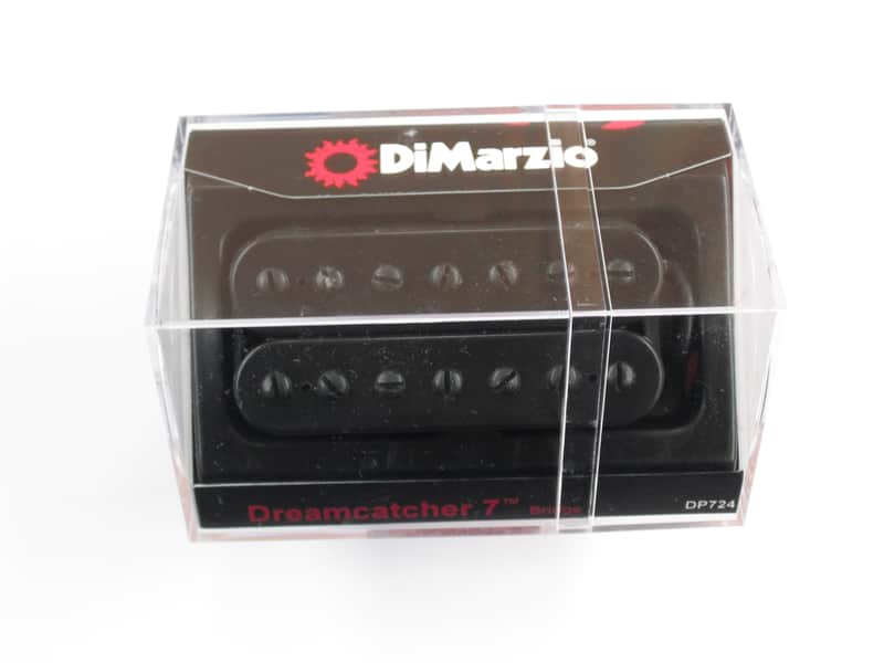 DiMarzio Dreamcatcher 7 String Bridge Humbucker Black W/Black Poles DP 724 image 1