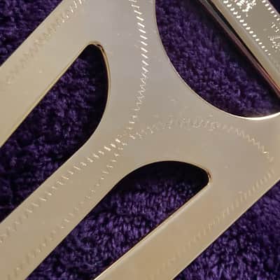 NOS-Gibson  Super 400 Exclusive Tailpiece  & Authentic Truss Rod Cover COMBO Late 80’s - Engraved Solid Brass with Super 400 semi-polished bound Truss Rod Cover. image 9