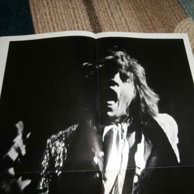 Vintage 1973 Ampeg Plug Newspaper w/ Original Mick Jagger Rolling Stones Poster! image 2
