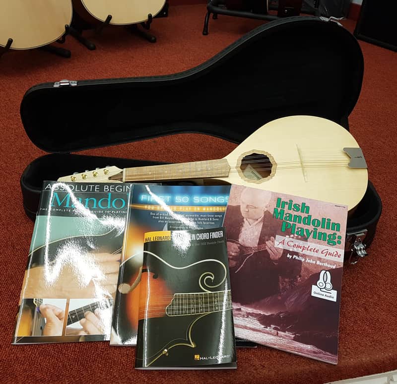 Pre - Owned Carvalho Leaf MDL SK Mandolin, Case and Books image 1